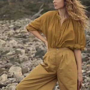 Doen Jane Blouse XS mustard/yellow